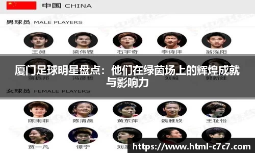 厦门足球明星盘点：他们在绿茵场上的辉煌成就与影响力